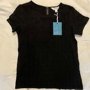 Short Sleeve Lace Blouse